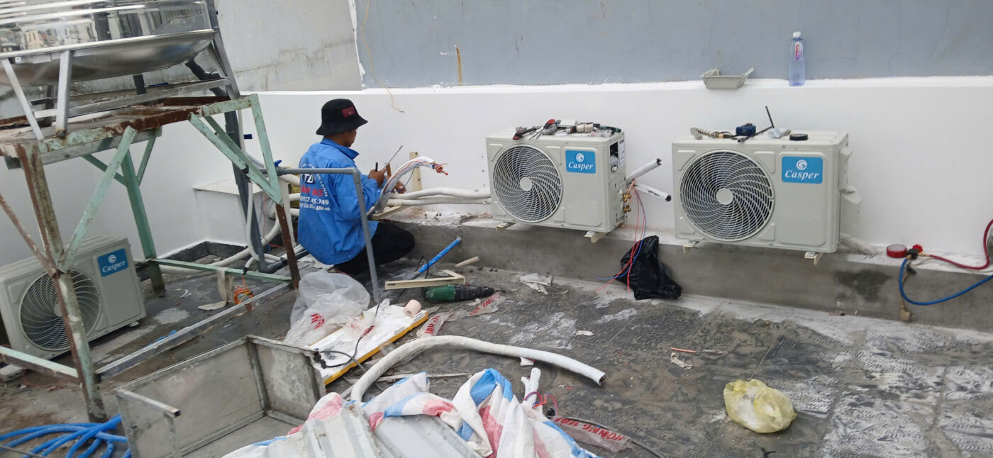 Thi Công Ống Đồng Máy Lạnh Âm Tường Quận 9