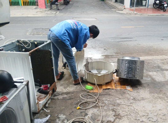 vệ sinh máy giặt huyện củ chi