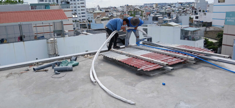 Thi Công Ống Đồng Máy Lạnh Âm Tường