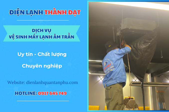 Dịch vụ vệ sinh máy lạnh âm trần tại Bình Chánh